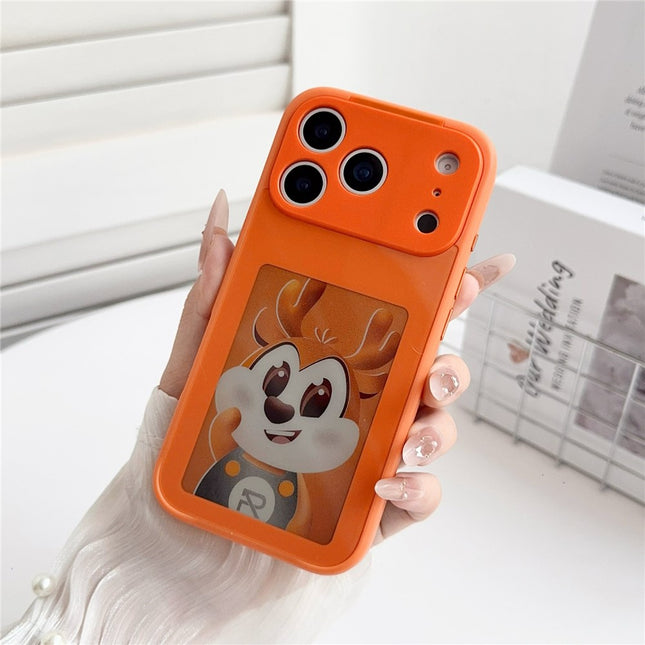 For iPhone 17 Pro E Ink Phone Cover 4-Color Display Pattern Customized Case