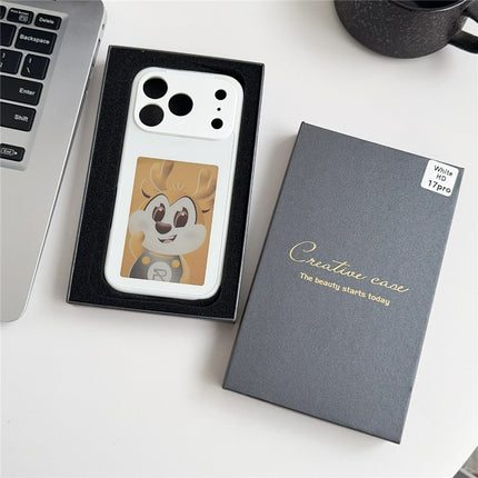 For iPhone 17 Pro E Ink Phone Cover 4-Color Display Pattern Customized Case
