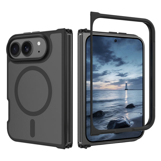 iPhone Duo Magnetic Case – TPU Frame, Acrylic Back, Skin-Touch