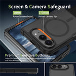 For iPhone Duo Magnetic Case TPU Frame Acrylic Back Phone Cover Skin Touch