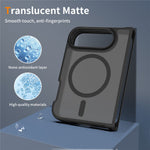 For iPhone Duo Magnetic Case TPU Frame Acrylic Back Phone Cover Skin Touch