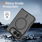 For iPhone Duo Magnetic Case TPU Frame Acrylic Back Phone Cover Skin Touch