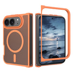 For iPhone Duo Magnetic Case TPU Frame Acrylic Back Phone Cover Skin Touch
