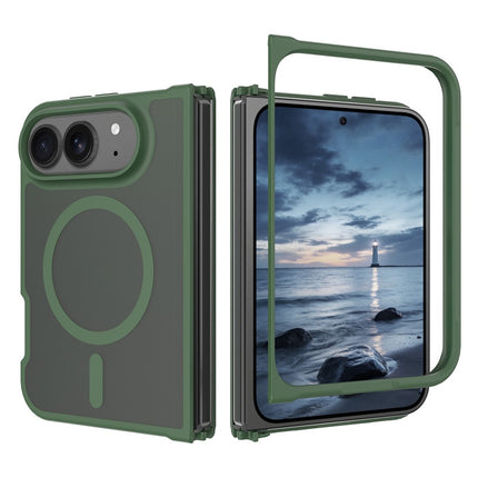 For iPhone Duo Magnetic Case TPU Frame Acrylic Back Phone Cover Skin Touch