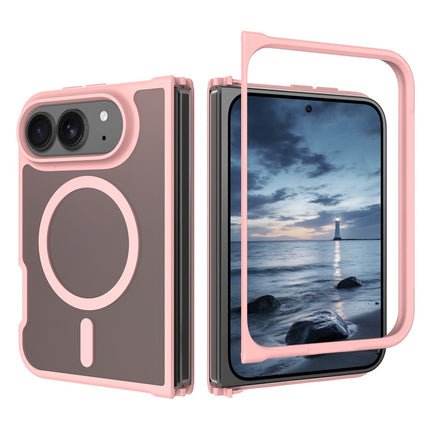 For iPhone Duo Magnetic Case TPU Frame Acrylic Back Phone Cover Skin Touch