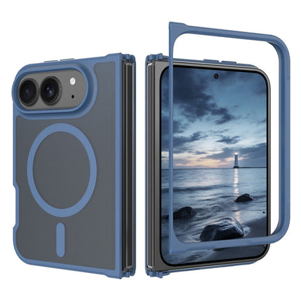 For iPhone Duo Magnetic Case TPU Frame Acrylic Back Phone Cover Skin Touch