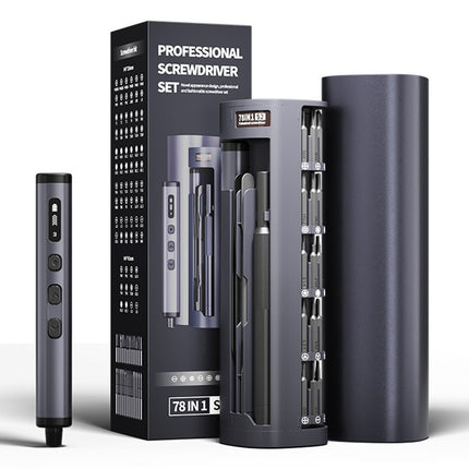 JIAFA 78-in-1 Electric Precision Screwdriver Set – USB-C LED Display
