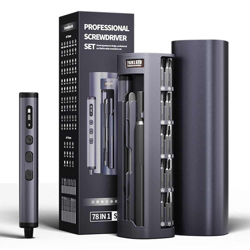 JIAFA 78-in-1 Electric Precision Screwdriver Set – USB-C LED Display