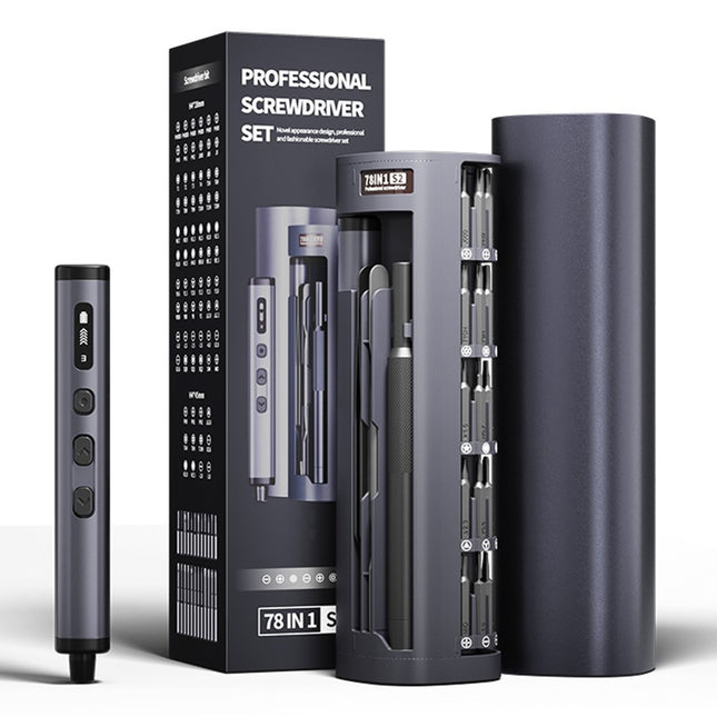 JIAFA 78-in-1 Electric Precision Screwdriver Set – USB-C LED Display