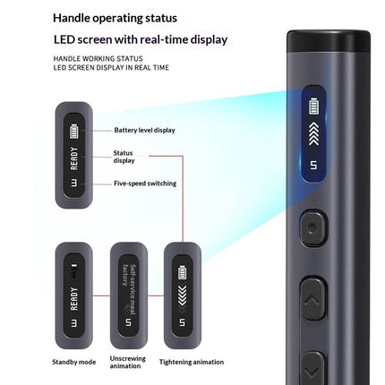 JIAFA 78-in-1 Electric Precision Screwdriver Set – USB-C LED Display