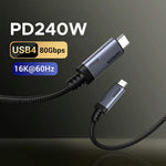 UGREEN L706 1m USB4 Gen4 USB-C Cable – 240W, 80Gbps, 16K 60Hz