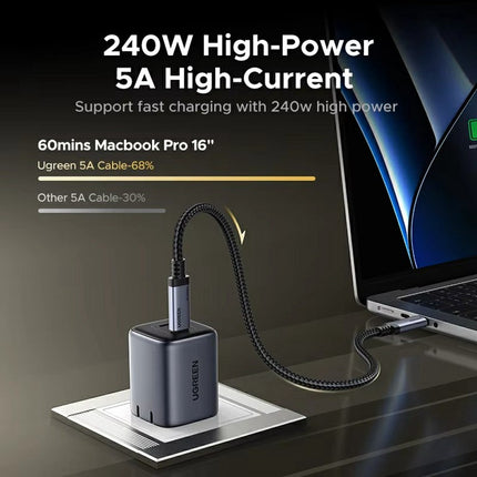 UGREEN L706 1m USB4 Gen4 USB-C Cable – 240W, 80Gbps, 16K 60Hz
