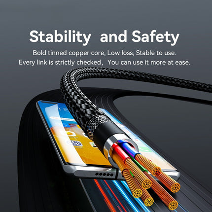 ESSAGER 2m 240W USB-C to USB-C Fast Charging Cable with Digital Display