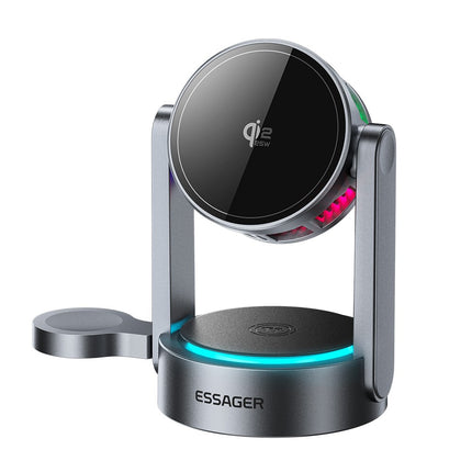 ESSAGER T50 Qi2.2 25W 3-in-1 Magnetic Wireless Charger with TEC Cooling