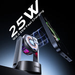 ESSAGER T50 Qi2.2 25W 3-in-1 Magnetic Wireless Charger with TEC Cooling