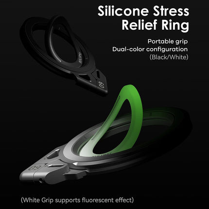 AULUMU G09 Magnetic Ring Stand – 360° Rotating Dual-Axis Phone Grip