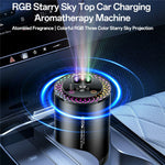 YESIDO VC14 Car Aromatherapy Diffuser – RGB Starry Sky Air Freshener