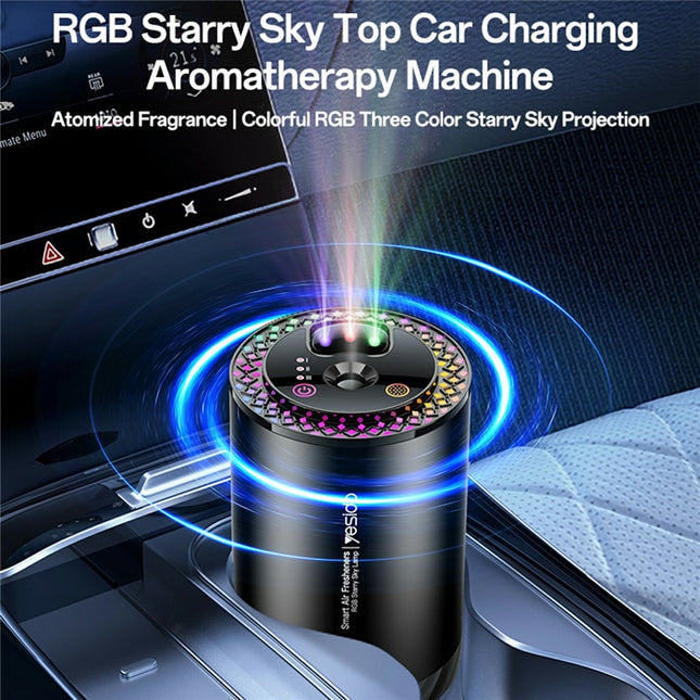 YESIDO VC14 Car Aromatherapy Diffuser – RGB Starry Sky Air Freshener