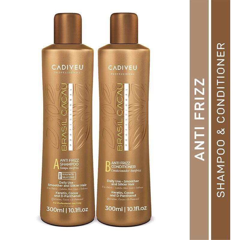 Cadiveu Brasil Cacau Anti Frizz Shampoo & Conditioner Combo 300ml