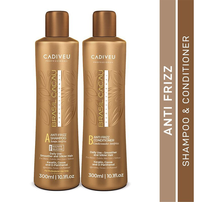 Cadiveu Brasil Cacau Anti Frizz Shampoo & Conditioner Combo 300ml