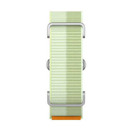 For Google Fitbit Air Nylon Loop Band Adjustable Magic Tape Replacement Watch Strap with Metal Protective Case