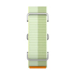 For Google Fitbit Air Nylon Loop Band Adjustable Magic Tape Replacement Watch Strap with Metal Protective Case