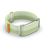 For Google Fitbit Air Nylon Loop Band Adjustable Magic Tape Replacement Watch Strap with Metal Protective Case