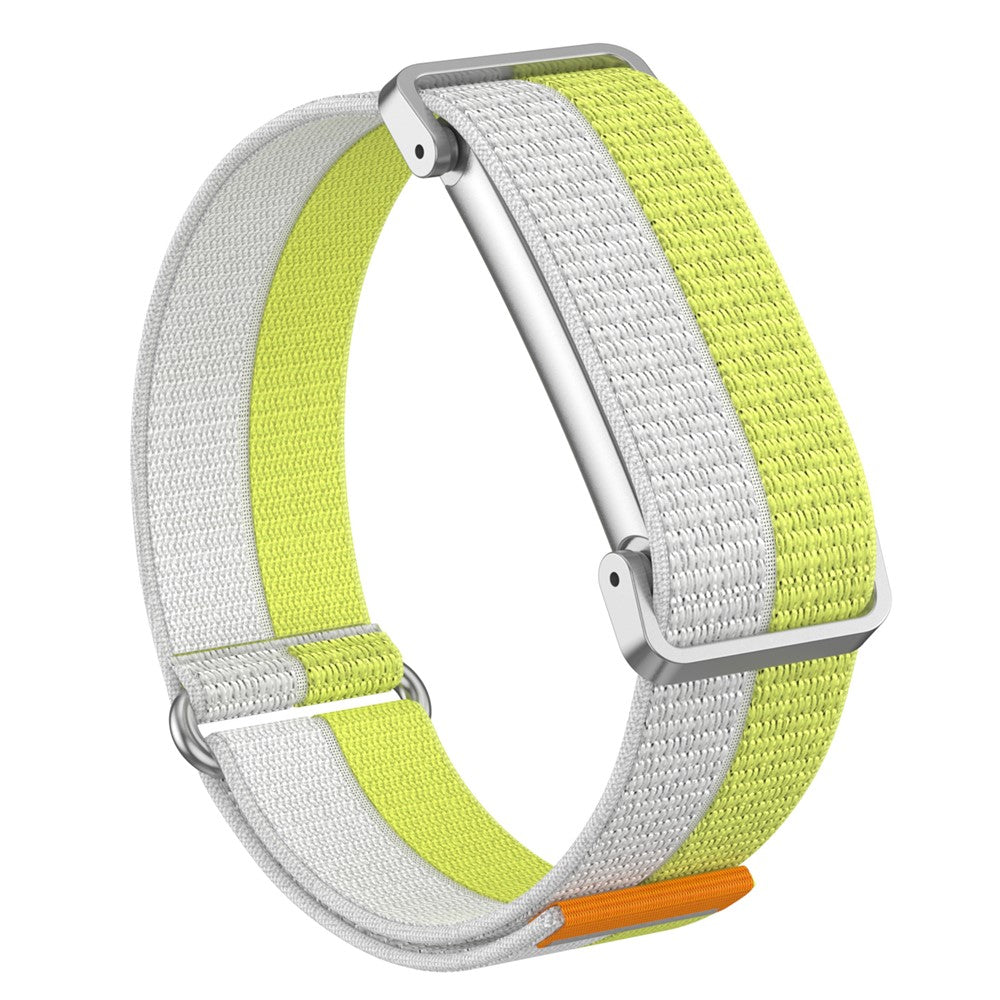 Google Fitbit Air Band Breathable Nylon Sport Loop Magic Tape Strap with Metal Protective Case