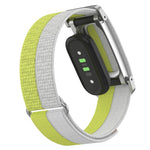Google Fitbit Air Band Breathable Nylon Sport Loop Magic Tape Strap with Metal Protective Case