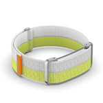 Google Fitbit Air Band Breathable Nylon Sport Loop Magic Tape Strap with Metal Protective Case