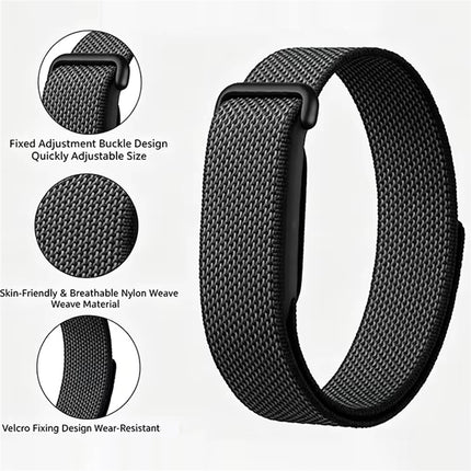 Google Fitbit Air Breathable Nylon Sport Loop Band – Adjustable Watch Strap