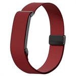For Google Fitbit Air Nylon Strap Metal Frame Magnetic Buckle Elastic Sport Arm Band