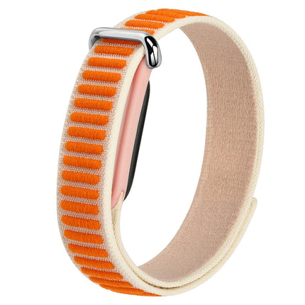 For Google Fitbit Air Watch Strap Woven Nylon Two-Tone Magic Tape Watch Band