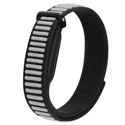 For Google Fitbit Air Watch Strap Woven Nylon Two-Tone Magic Tape Watch Band