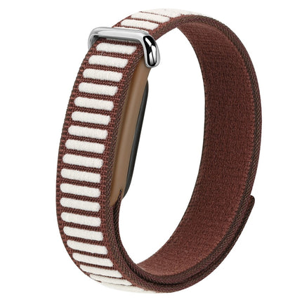 For Google Fitbit Air Watch Strap Woven Nylon Two-Tone Magic Tape Watch Band
