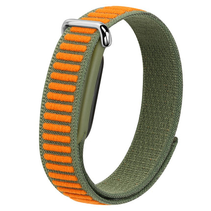 For Google Fitbit Air Watch Strap Woven Nylon Two-Tone Magic Tape Watch Band