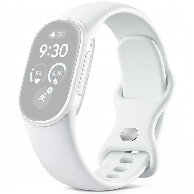 For Google Fitbit Edge Watch Band Silicone Wrist Strap with Figure Eight Buckle