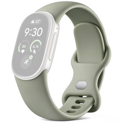For Google Fitbit Edge Watch Band Silicone Wrist Strap with Figure Eight Buckle