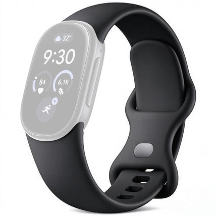 For Google Fitbit Edge Watch Band Silicone Wrist Strap with Figure Eight Buckle