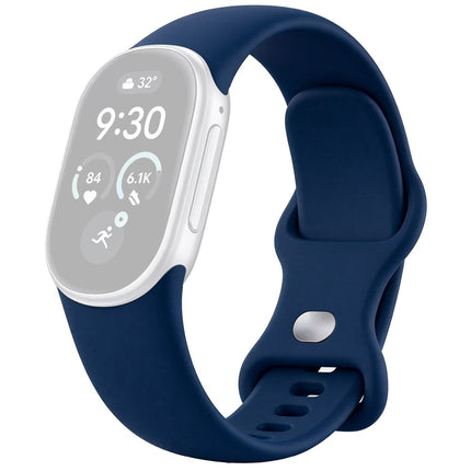 For Google Fitbit Edge Watch Band Silicone Wrist Strap with Figure Eight Buckle