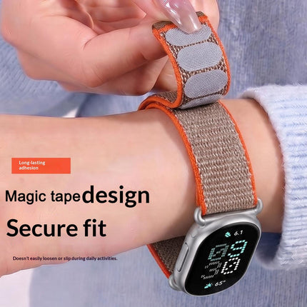 For Google Fitbit Edge Watch Band Magic Tape Nylon Woven Replacement Wrist Strap