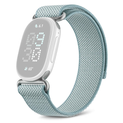 For Google Fitbit Edge Watch Band Magic Tape Nylon Woven Replacement Wrist Strap