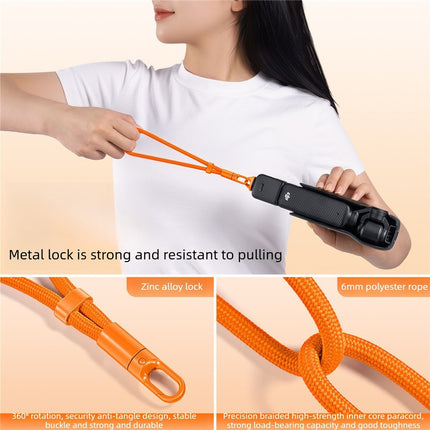 21cm Hand Strap for Insta360 Luna Ultra Camera Adjustable Wrist Lanyard Anti-Lost Self-Locking Buckle Polyester Rope