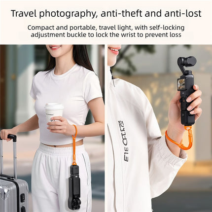 21cm Hand Strap for Insta360 Luna Ultra Camera Adjustable Wrist Lanyard Anti-Lost Self-Locking Buckle Polyester Rope