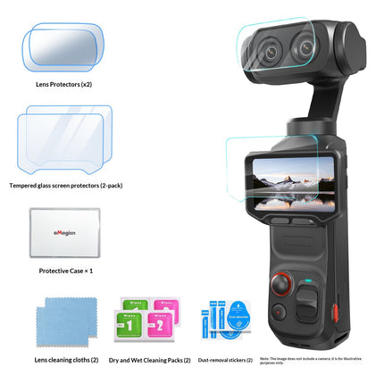 AMAGISN Insta360 Luna Ultra Screen & Lens Protector Kit – 2+2 Tempered Glass