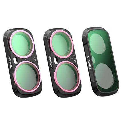 TELESIN Insta360 Luna Ultra CPL VND Black Diffusion 1/4 Filter Kit