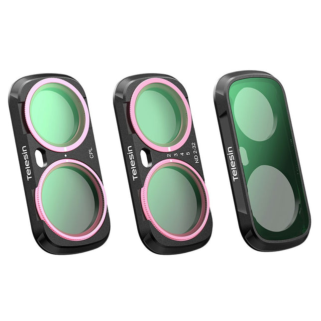 TELESIN Insta360 Luna Ultra CPL VND Black Diffusion 1/4 Filter Kit