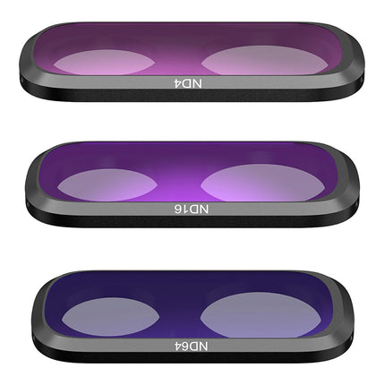 TELESIN Insta360 Luna Ultra ND4 ND16 ND64 Magnetic Lens Filter Set – 3 Pack