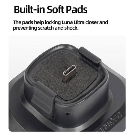 SUNNYLIFE LU-DZ267 Quick Release Adhesive Car Mount Base for Insta360 Luna Pro / Luna Ultra Plastic Camera Mount