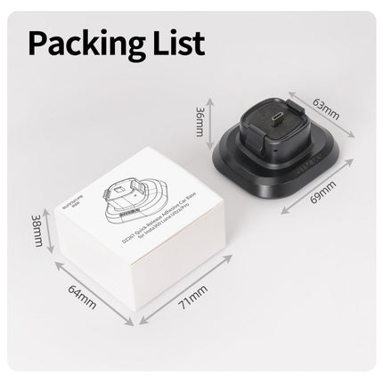 SUNNYLIFE LU-DZ267 Quick Release Adhesive Car Mount Base for Insta360 Luna Pro / Luna Ultra Plastic Camera Mount